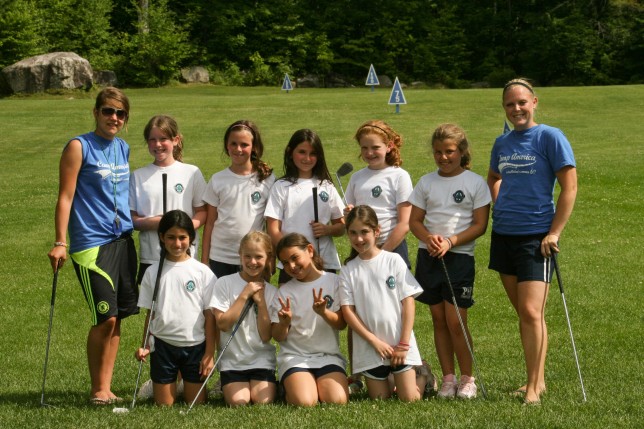 20080705110 Campers and counselors on the driving range