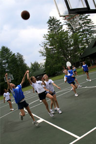 Another intense game of hoops
