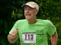 Camp Director Jim Himoff running in the 5k race.