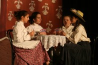 20090711020 Four girls enjoying tea in Point O'Pines' production of "Funny Girl"