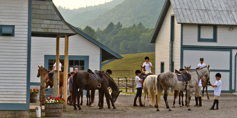 Campers saddling up for a ride