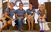 201008044366 Alumnae sitting on a step