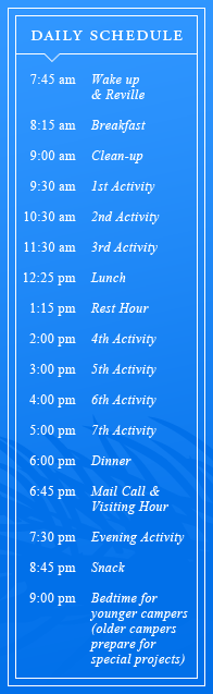theDailySchedule The Daily Schedule at the Point