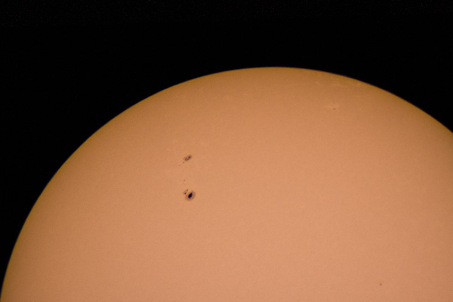 Sunspot image of the surface of the sun July 17, 2013